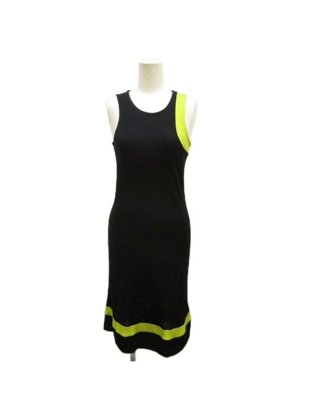 Versace Versus Gianni Sleeveless Dress Color Block Asymmetric Black 40